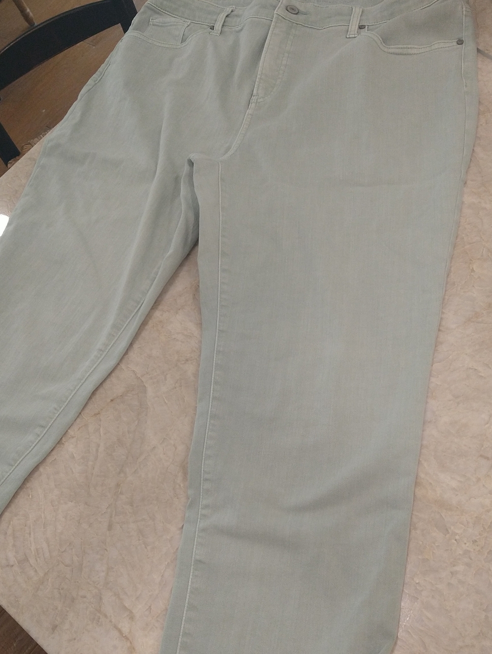 Chico's Women's Ankle Jeans in Light Aqua Green 2.5/14